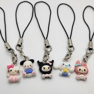 Sanrio Characters Small Phone Charm NEW